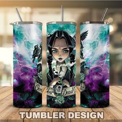 wednesday tumble wrap , addams family design, wednesday 20oz wrap, trending wednesday 02