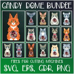 Cat Breeds | Candy Dome Bundle | Paper Craft Templates