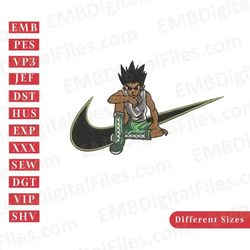 nike swoosh freeces gon anime embroidery design