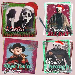 horror christmas sublimation, horror characters sublimation