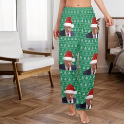 Trump Mugshot Ugly Christmas Pajama Pants, PJ Trousers