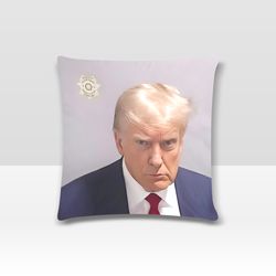 Trump Mugshot Pillow Case (2 Sided Print)