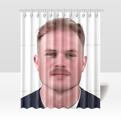 Zach Bryan Mugshot Shower Curtain