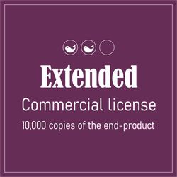 Extended Commercial License for 1 Clipart Set
