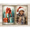 Black Christmas Junk Journal, Xmas Printable Paper, GlamArtZhanna, Winter Junk Journal, Christmas Scene Picture Collage, African American Digital Paper, Digital