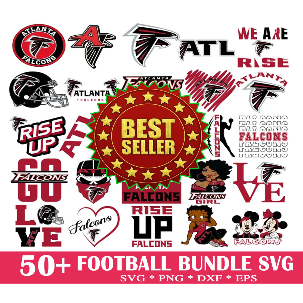 50 Atlanta Falcons Svg Bundle, N F L Teams Svg, N F L svg, Football Svg, Sport bundle, Png, Jpg, Dxf.jpg