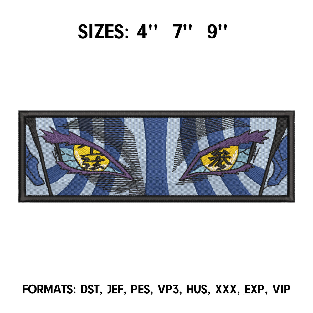 Akaza Eyes Embroidery Design File, Kimetsu no yaiba Anime Embroidery Design, Demon Slayer anime embroidery design, Moon.png