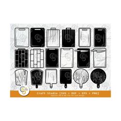 cutting board silhouette, cutting board svg, cooking board svg, chopping board svg, kitchen board svg, cutting board and