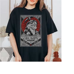 disney grumpy grumpster dwarf t-shirt, disneyland family matching shirt, magic kingdom tee, wdw epcot theme park