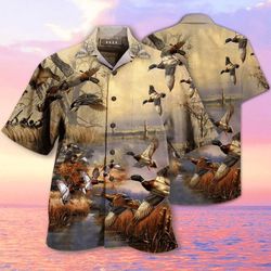 duck hunting hawaiian aloha shirts