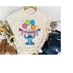 disney stitch and lilo it's my birthday funny birthday boys girls  , disneyland birthday party shirts, family matching b