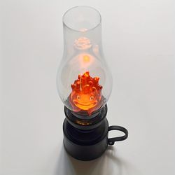 Vintage Fire Flame Devil Night Light Candle Lamp Calcifer Light Halloween Christmas Gift