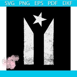 bandera negra puerto rico boricua svg, nation svg
