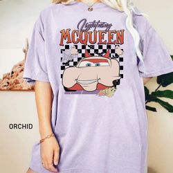 lightning mcqueen halloween comfort colors shirt, disney cars halloween shirt, disney halloween shirt, mcqueen shirt, di