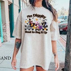no diggity bout to bag it up shirt, disney no diggity 'bout to bag it up shirt, disney halloween shirt, mickey and frien