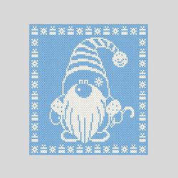 Loop yarn Christmas Gnome-2 blanket pattern PDF Download