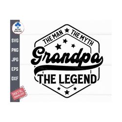 grandpa the man the myth the legend svg, the man the myth svg, grandpa the legend svg, retro grandpa shirt the man the m