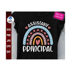 assistant principal rainbow svg, assistant principal svg, school worker rainbow svg, team assistant principal svg, boho
