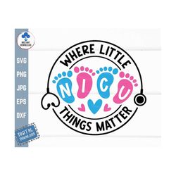 nicu nurse where little things matter svg, nicu nurse shirt svg, nicu stethoscope svg, nicu nursing svg, baby feet steth
