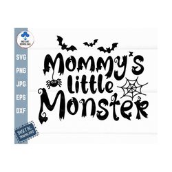mommy's little monster svg, halloween monster svg, kids halloween shirt svg, mommys little monster svg, mommy's monster