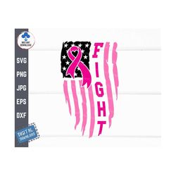 breast cancer ribbon american flag svg, fight breast cancer svg, breast cancer awareness pink ribbon svg, breast cancer