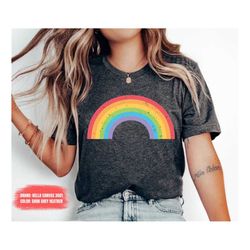 boho rainbow shirt, rainbow, boho tshirt, retro rainbow shirt, love rainbow shirt, graphic tees, tshirt for women, boho