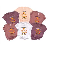 thanksgiving sweatshirt, friendsgiving shirt, i'm the sleepy funny bougie loudest gamer coolest turkey shirt, group than