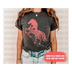 floral horse shirt, horse lover shirt, floral shirt, gift for her, country shirt, gift for horse lovers, animal lover sh