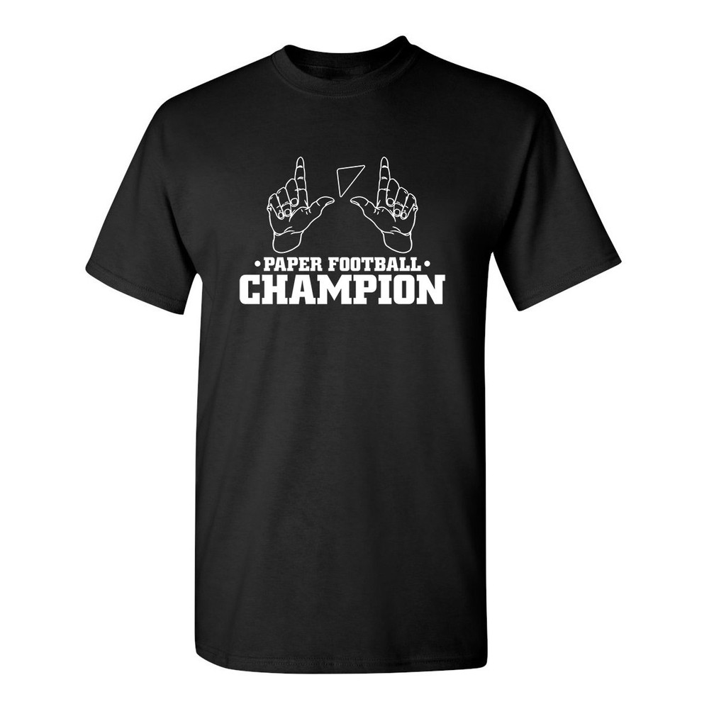 Paper Football Champion Sarcastic Humor Graphic Novelty Funny T Shirt.jpg