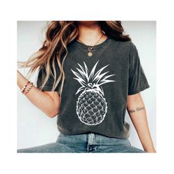 pineapple shirt pineapple t-shirt fruit shirt tropical shirt beach shirt pineapple gifts vacation shirt unisex clothing