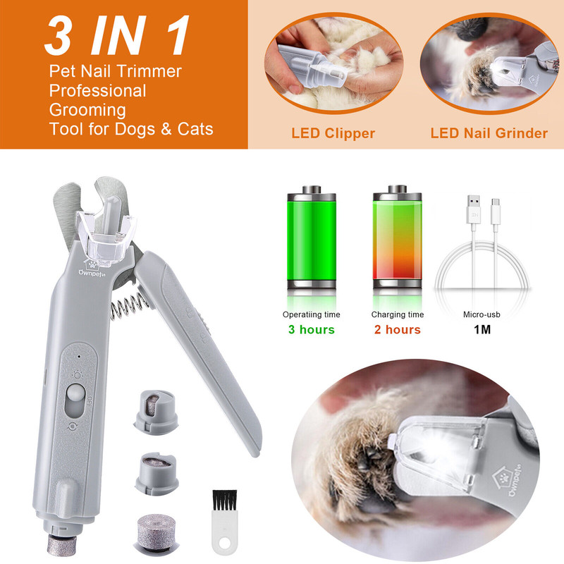 3-in-1 Pet Nail Grinder & Trimmer 4