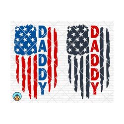 daddy usa flag svg, father's day svg, daddy svg, usa flag svg, grunge flag svg, distressed flag svg, dxf, eps, cut file,