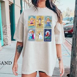 custom disney princess tarot cards shirt, princess characters shirt, disney girl trip, disneyland shirt, disney world ci