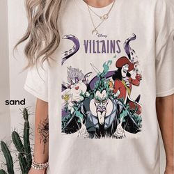 disney villains evil shirt, etro disney villains characters concert music shirts, disney evil friends matching shirts