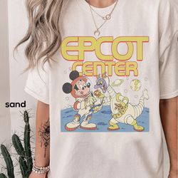 retro disney epcot mickey mouse & figment astronaut 1982 shirt, disney epcot shirt, wdw magic kingdom unisex shirt famil