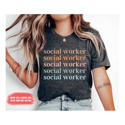 Retro Social Worker shirt, Future Healthcare Social Worker Gift, Social Worker Student Graduation, Social Worker shirt