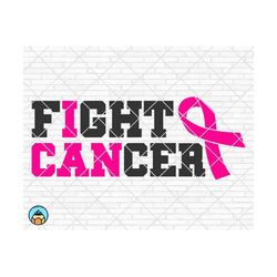 Fight Breast Cancer svg, Breast Cancer svg, Cancer Awareness svg, Cancer Survivor svg, Cancer Ribbon svg, Cricut, Silhou