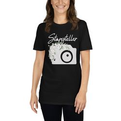storyteller photography t-shirt, photographer t shirt, journalist shirt, camera flowers shirt, camera shirt - a812