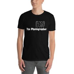 the photographer shirt, camera black photography, photographer camera design, photo vintage t-shirt - a814