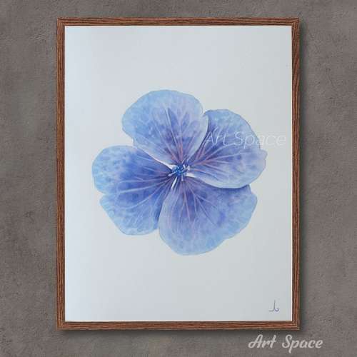 Original watercolor painting ""Hydrangea" kitchen decoration,art,botany illustration, playroom, decoration for office