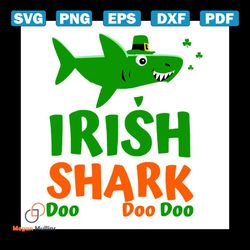 st patricks day irish shark svg, st. patricks day svg, irish shark svg, patricks day svg, shamrocks svg, lucky leaf svg,