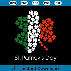 irish shamrocks on saint patrick's day svg, st. patricks day svg, irish flag svg, patricks day svg, shamrocks svg, lucky