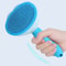 Self Cleaning Pet Comb for Grooming Blue 1