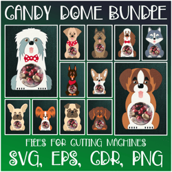 Dog Breeds | Candy Dome Bundle | Paper Craft Templates