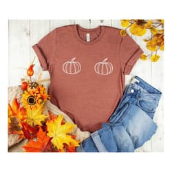 pumpkin boobies thanksgiving boobies shirt womens shirt thanksgiving shirt funny boobies shirt pumpkin shirt