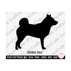 shiba inu silhouette svg cut file