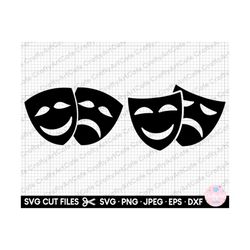 theater mask svg png silhouette