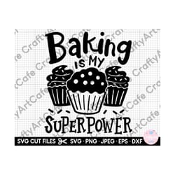 baking is my superpower svg baking is my superpower png baker svg baking svg baking lover svg png eps dxf for shirts cri