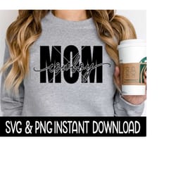 cowboy mom svg, cowboy mom png, wine glass svg, cowboy mom svg, instant download, cricut cut files, silhouette cut files