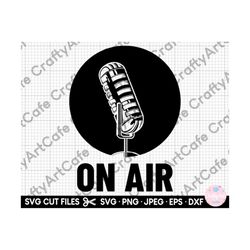 microphone svg podcast broadcaster png clip art clipart illustration on air